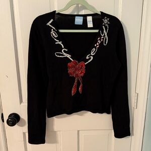 Smitten sequin/holiday sweater Size M